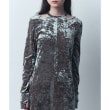 コードエー(CODE A)のneck point velour dress9