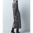 コードエー(CODE A)のneck point velour dress オリーブグリーン(026)