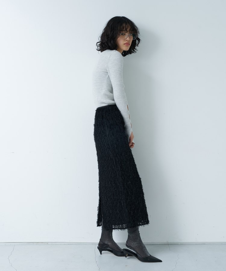 コードエー(CODE A)のmelange knit cutting pullover8