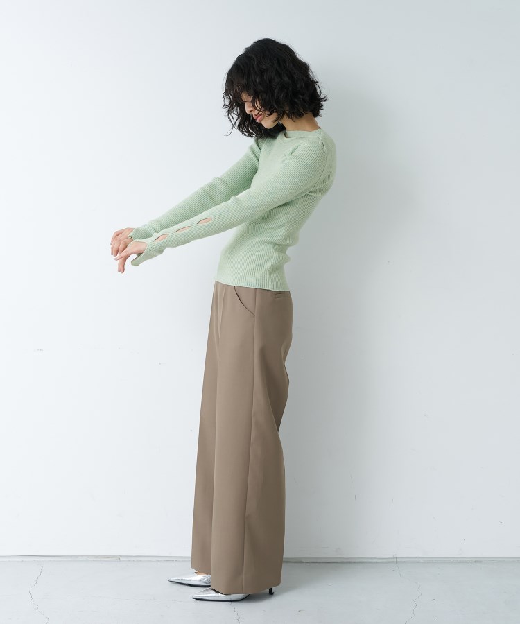 コードエー(CODE A)のmelange knit cutting pullover11