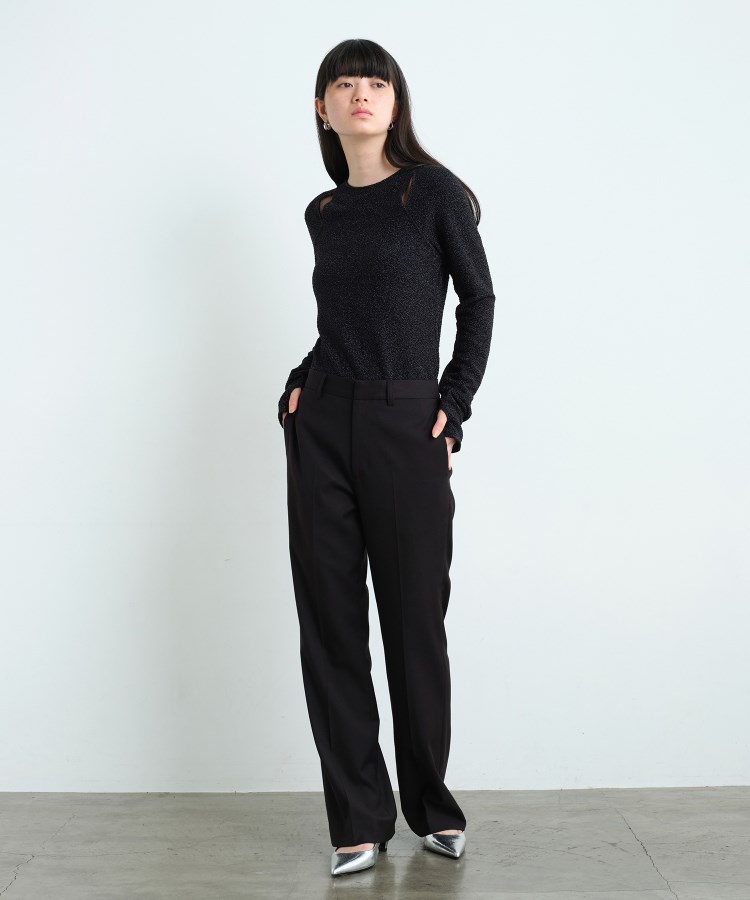 コードエー(CODE A)のgabardine semi flare pants6