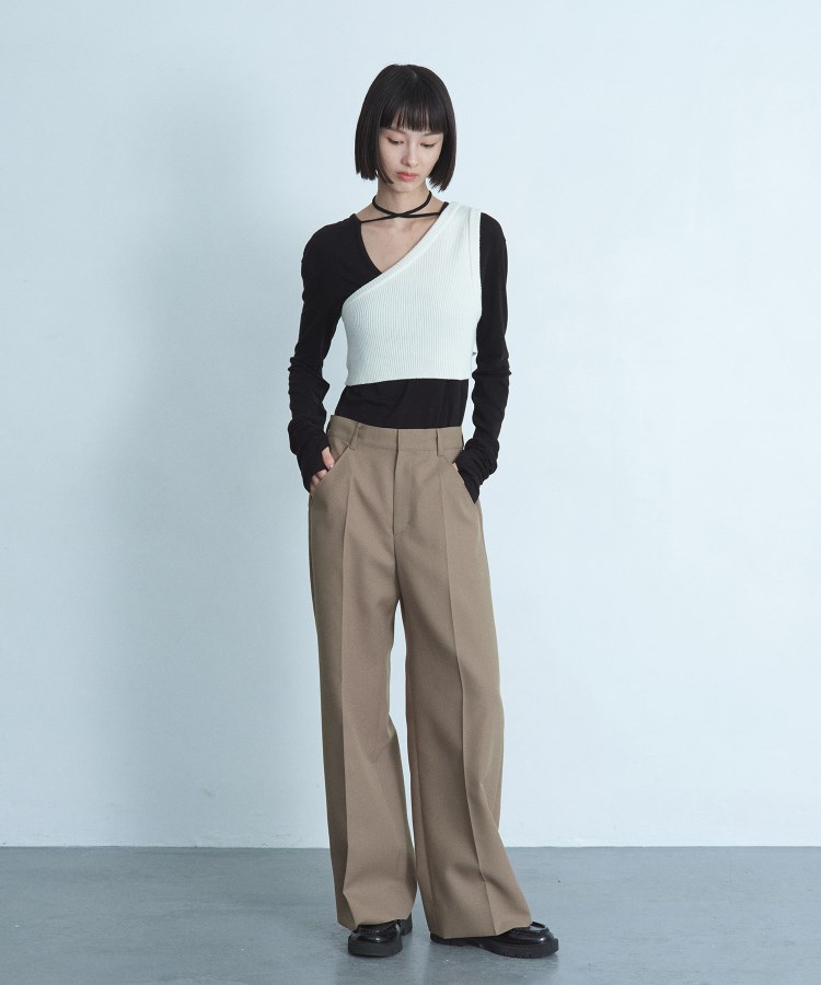 コードエー(CODE A)のasymmetry knit vest8