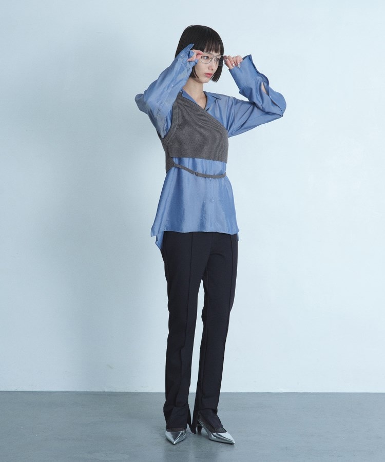 コードエー(CODE A)のasymmetry knit vest14
