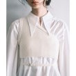 コードエー(CODE A)のasymmetry knit vest オフホワイト(003)