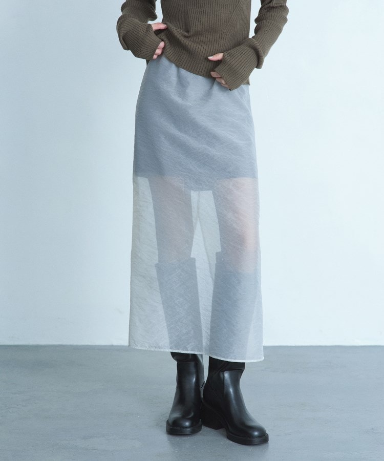コードエー(CODE A)のreversible sheer skirt6