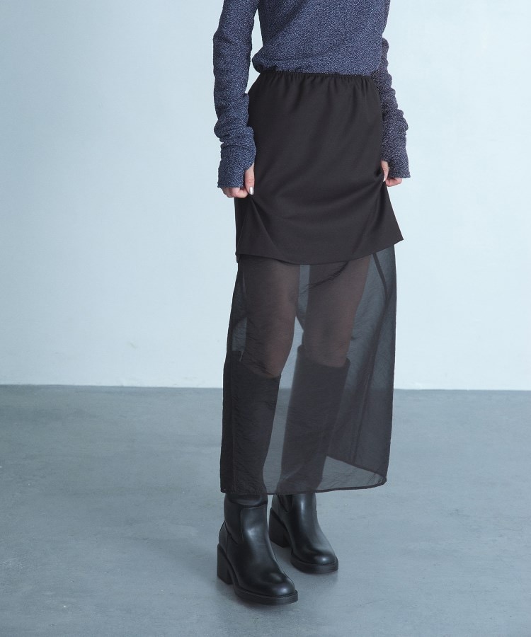 コードエー(CODE A)のreversible sheer skirt14