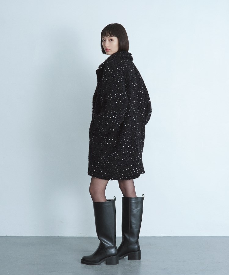 コードエー(CODE A)のdot tweed coat6