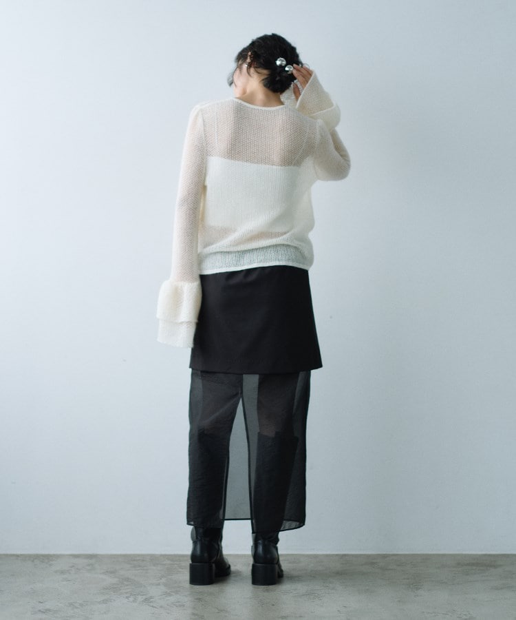 コードエー(CODE A)のbell sleeve mohair pullover10
