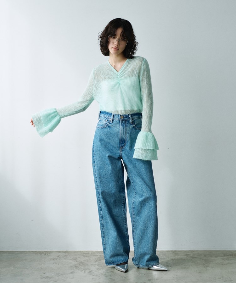 コードエー(CODE A)のbell sleeve mohair pullover15