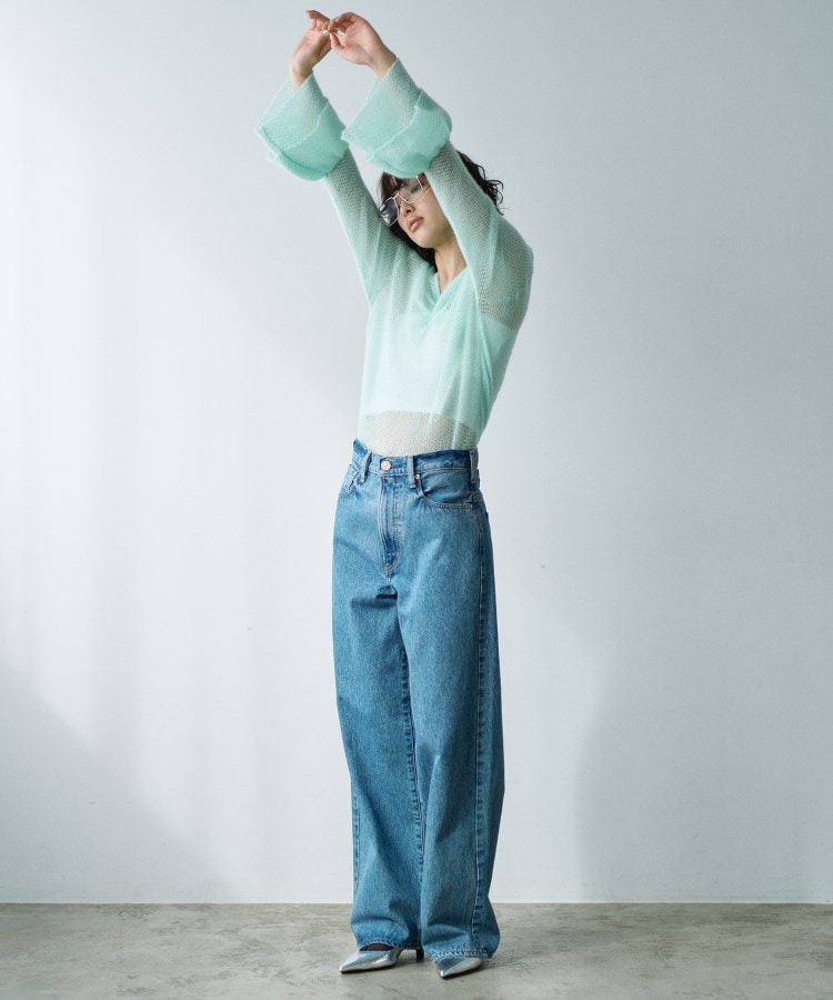コードエー(CODE A)のbell sleeve mohair pullover16