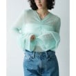 コードエー(CODE A)のbell sleeve mohair pullover ミントグリーン(021)