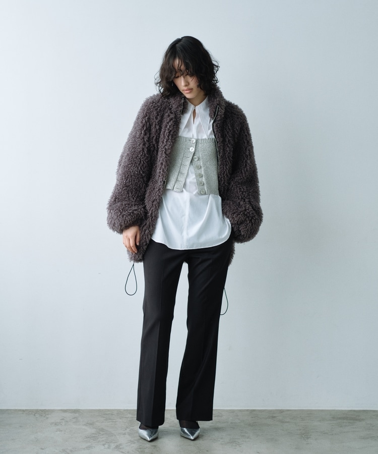 コードエー(CODE A)のlame knit bustier5