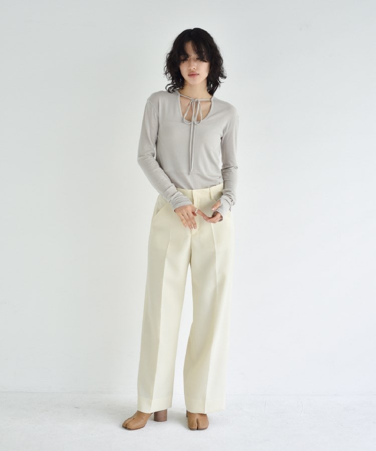 コードエー(CODE A)のCODE A｜front ribbon jersey tops12