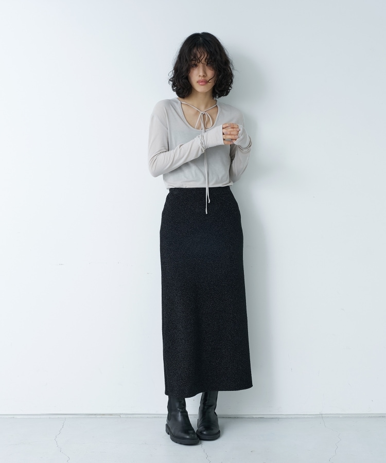 コードエー(CODE A)のfront ribbon jersey tops14