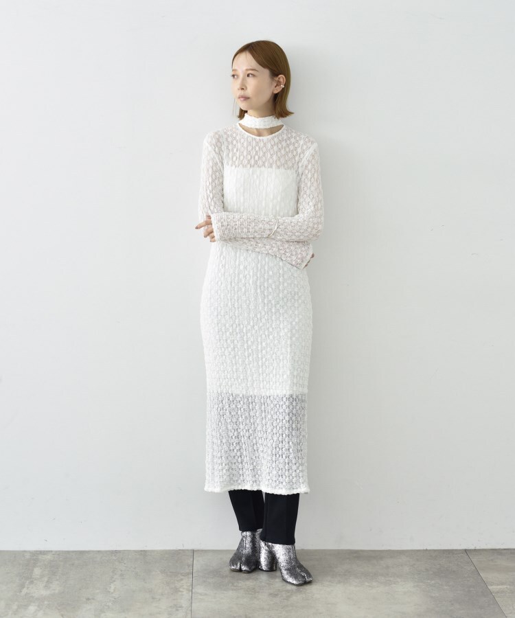 コードエー(CODE A)のCODE A｜shrink lace dress3