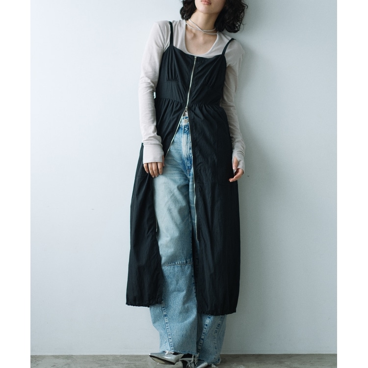 コードエー(CODE A)のzip－front dress マキシ・ロングワンピース
