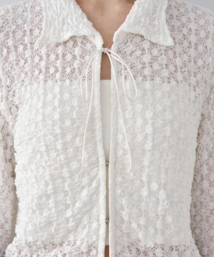 コードエー(CODE A)のCODE A｜shrink lace blouse9