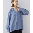 コードエー(CODE A)のCODE A｜satin shirt ブルー(091)