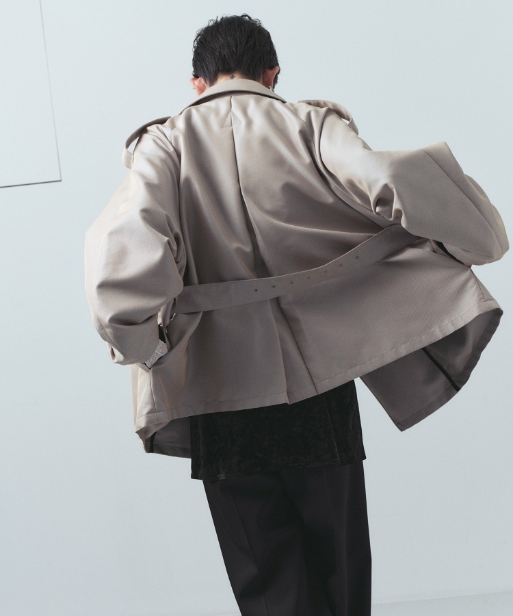 oversized short trench coat(トレンチコート) | CODE A oversized short trench coat(トレンチコート) | CODE A
