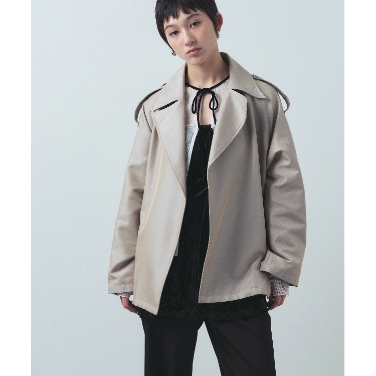 コードエー(CODE A)のCODE A|oversized short trench coat トレンチコート