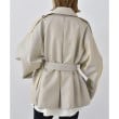コードエー(CODE A)のoversized short trench coat12