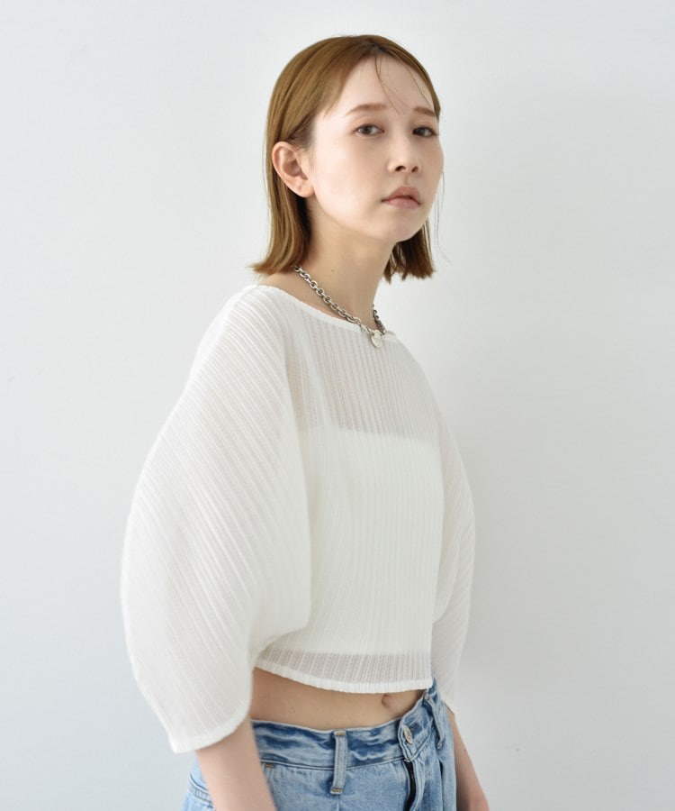 sheer pleats tops(カットソー) | CODE A(コードエー sheer pleats tops(カットソー) | CODE A(コードエー