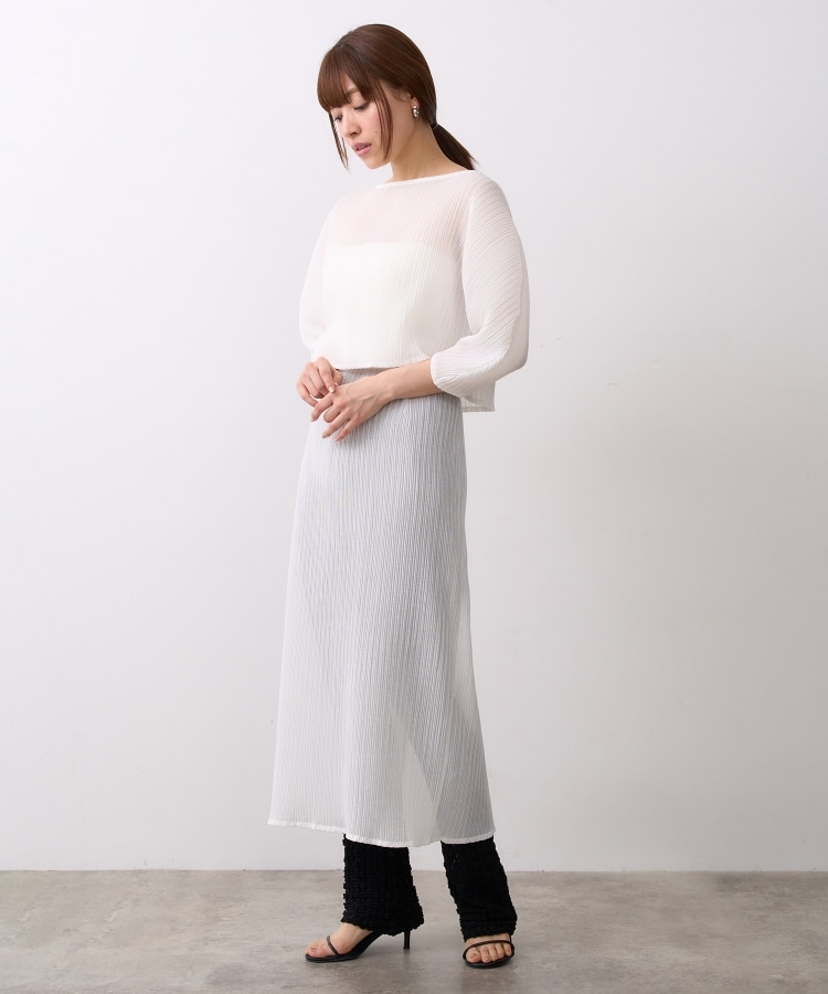 sheer pleats tops(カットソー) | CODE A(コードエー sheer pleats tops(カットソー) | CODE A(コードエー