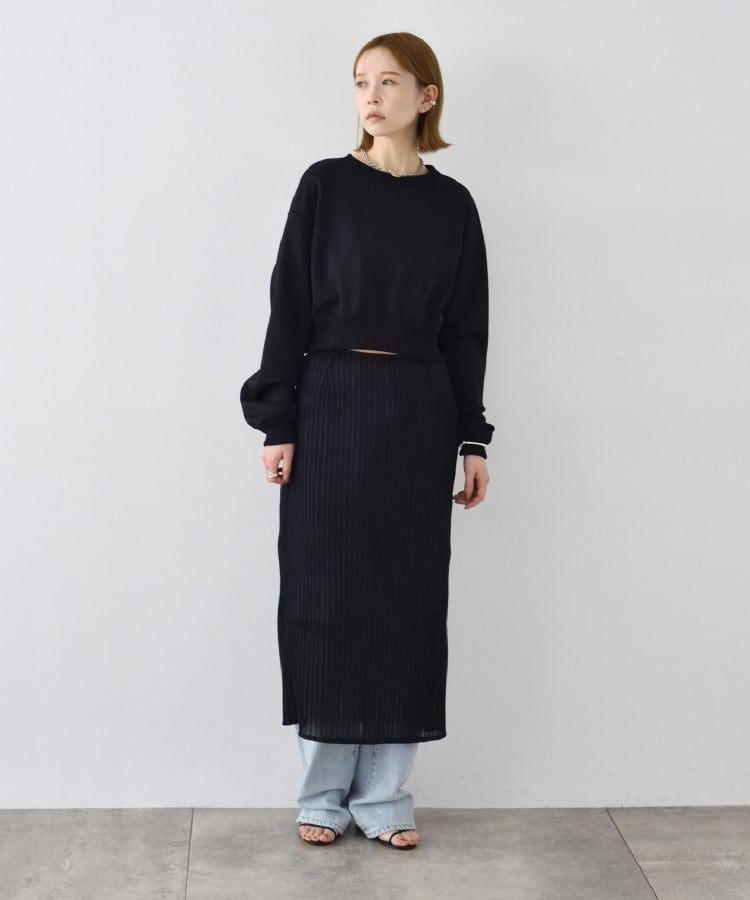 コードエー(CODE A)のsheer pleats skirt11