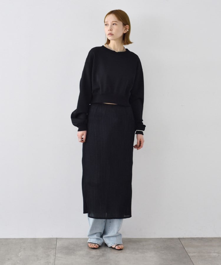 コードエー(CODE A)のCODE A｜sheer pleats skirt11