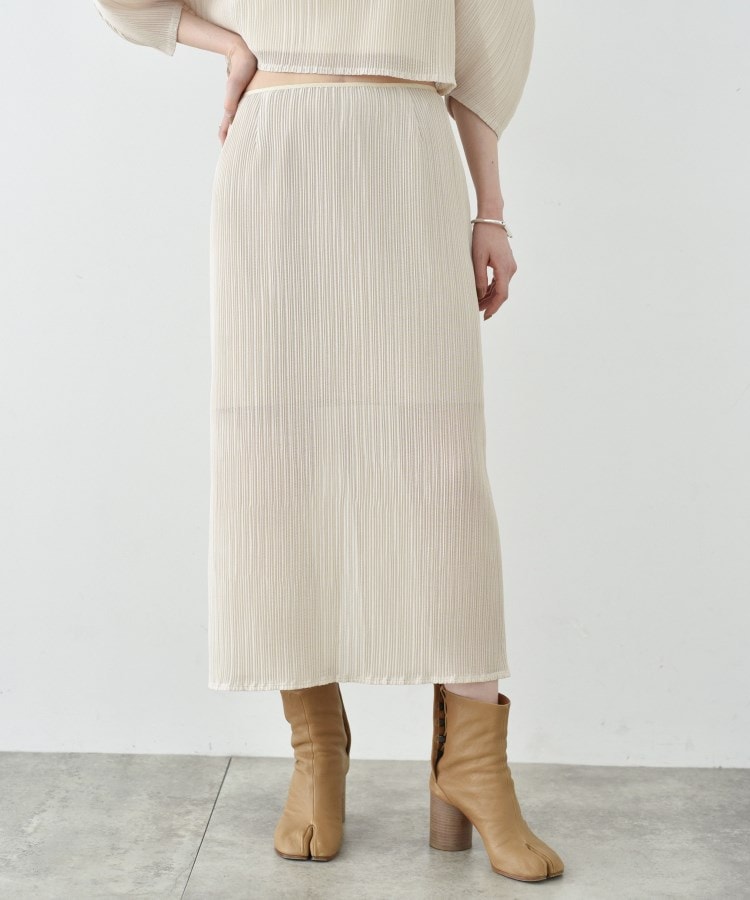 sheer pleats skirt(マキシ・ロングスカート) | CODE A sheer pleats skirt(マキシ・ロングスカート) | CODE A