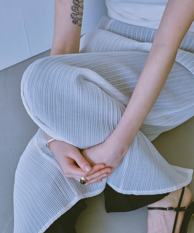 sheer pleats skirt(マキシ・ロングスカート) | CODE A sheer pleats skirt(マキシ・ロングスカート) | CODE A