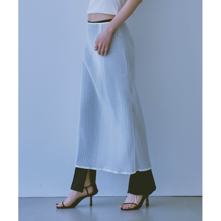 コードエー(CODE A)のCODE A｜sheer pleats skirt