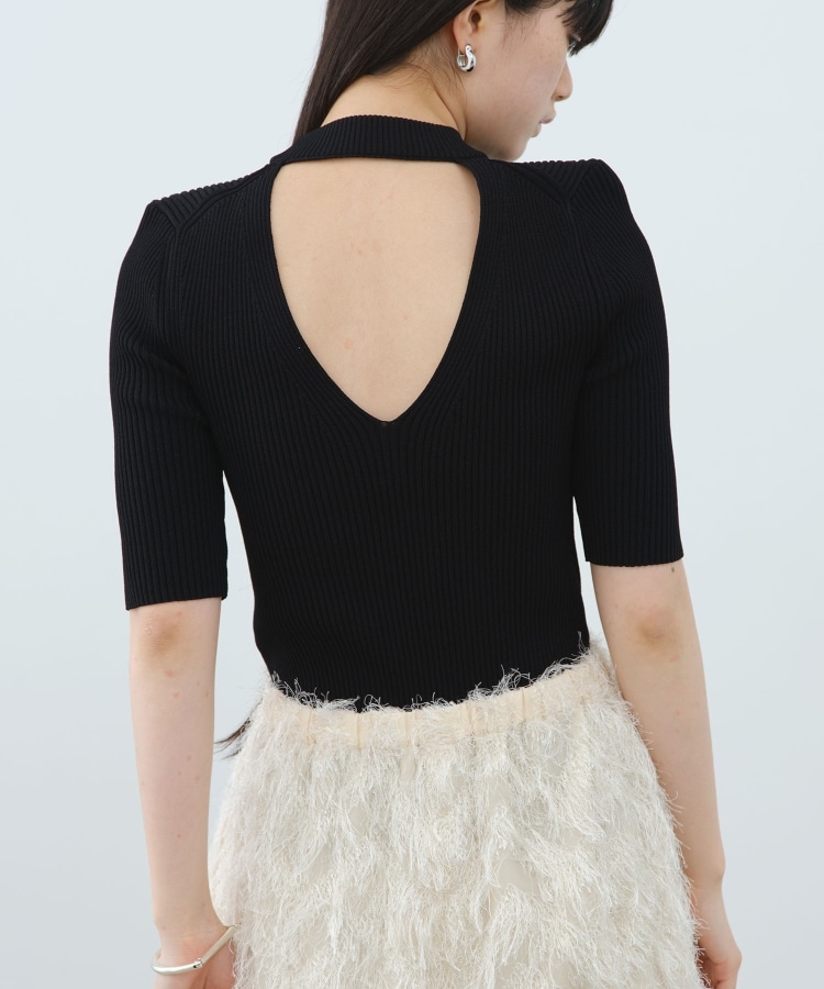 コードエー(CODE A)のback cutting knit pullover12