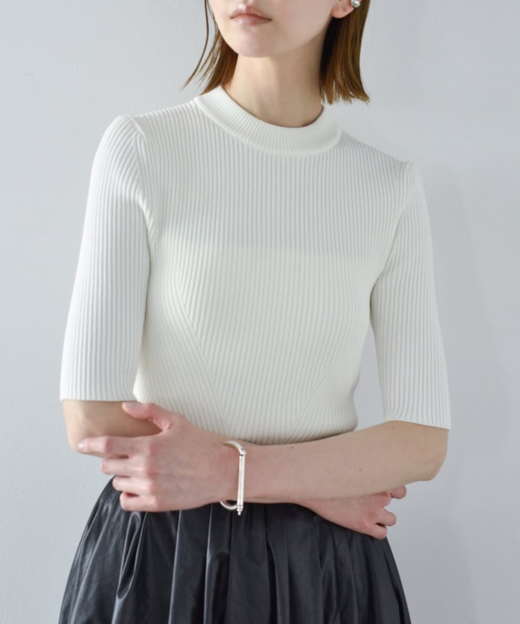 コードエー(CODE A)のback cutting knit pullover3