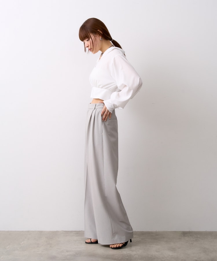 コードエー(CODE A)のCODE A｜front zip short blouse10