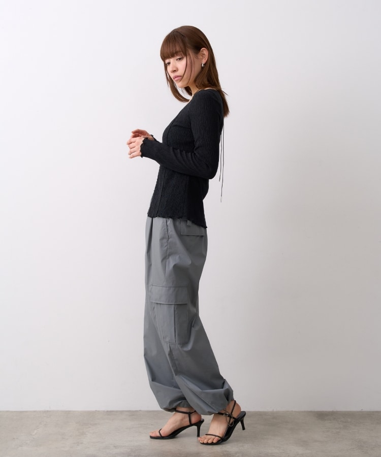 コードエー(CODE A)のCODE A｜fronthook sheer rib pullover17