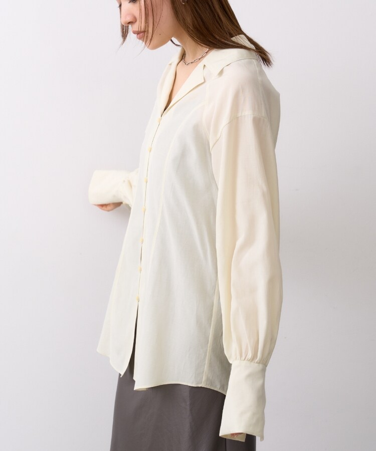 コードエー(CODE A)のsheer long shirt13
