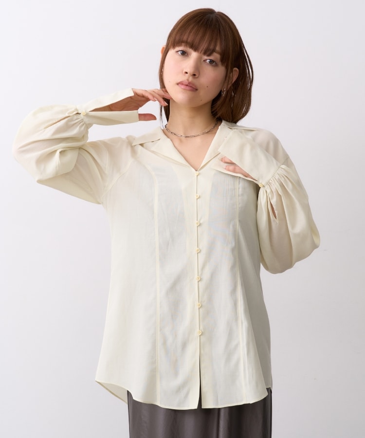 コードエー(CODE A)のCODE A｜sheer long shirt4