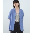 コードエー(CODE A)のCODE A｜half sleeve oversized shirt ブルー(091)