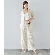 コードエー(CODE A)のfeather jacquard easy pants5