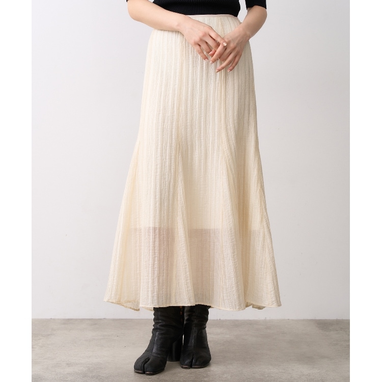 コードエー(CODE A)のCODE A｜sheer flare skirt マキシ・ロングスカート