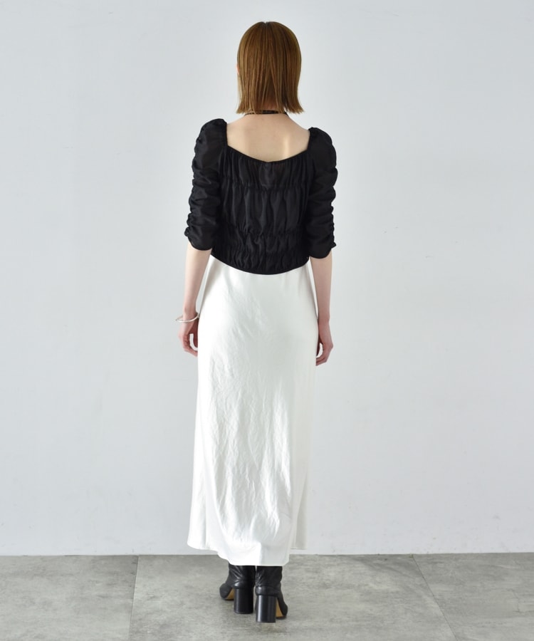 コードエー(CODE A)のsheer gather blouse8