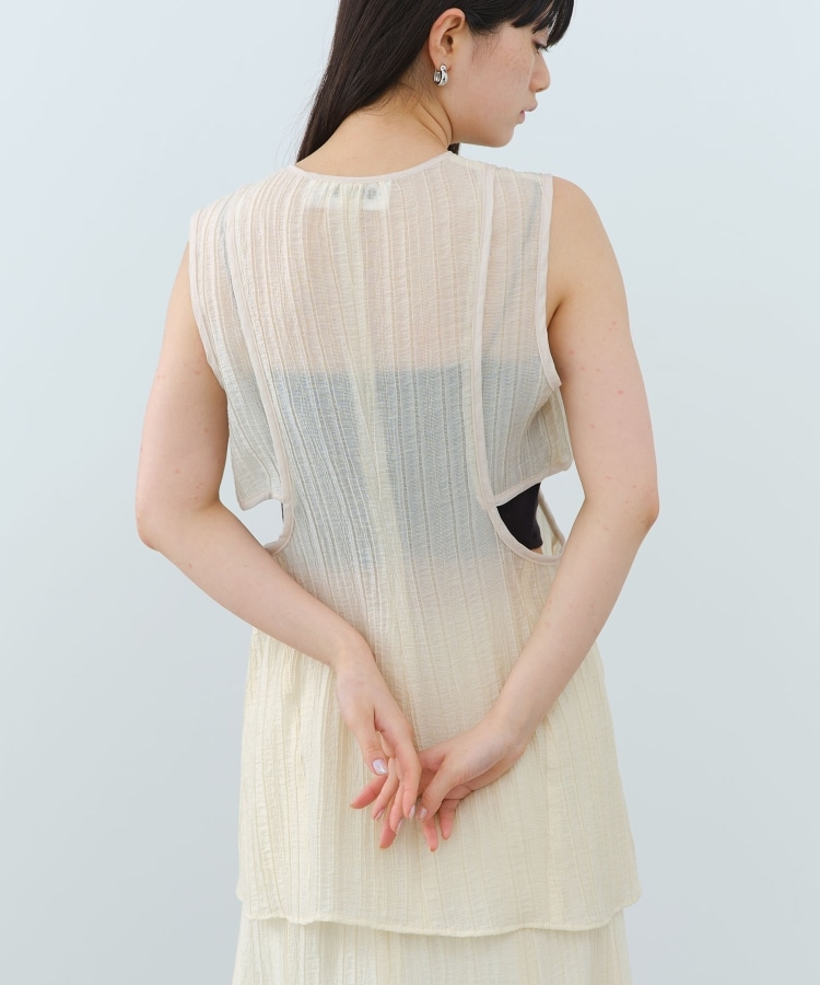 コードエー(CODE A)のCODE A｜sheer ribbon design blouse3