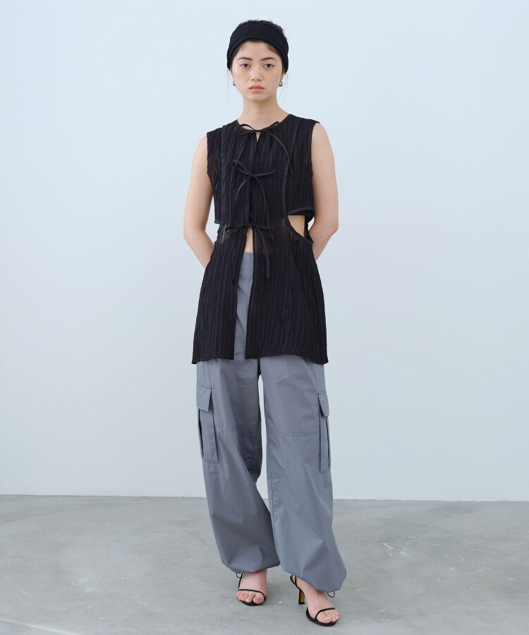 コードエー(CODE A)のCODE A｜sheer ribbon design blouse11