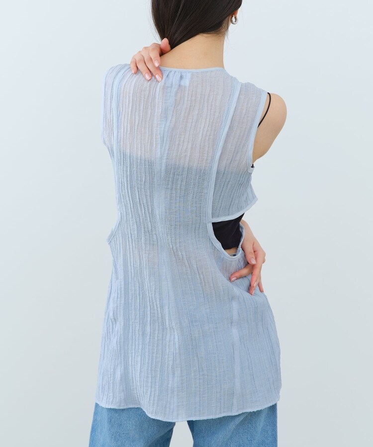 コードエー(CODE A)のCODE A｜sheer ribbon design blouse16