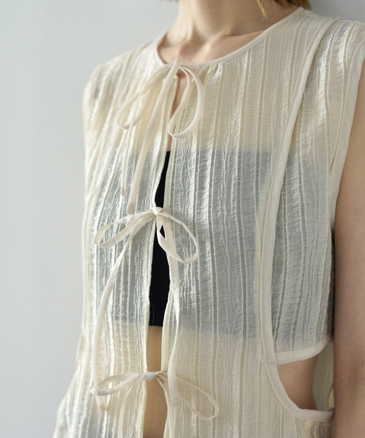 コードエー(CODE A)のCODE A｜sheer ribbon design blouse19