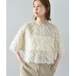 コードエー(CODE A)のfeather jacquard back open blouse14