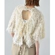 コードエー(CODE A)のfeather jacquard back open blouse15