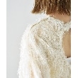 コードエー(CODE A)のCODE A｜feather jacquard back open blouse4