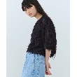 コードエー(CODE A)のCODE A｜feather jacquard back open blouse5